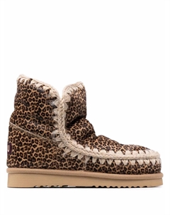 Угги Eskimo с леопардовым принтом, коричневый Mou