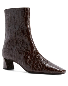 Сапоги с тиснением под кожу крокодила, коричневый Giuseppe zanotti