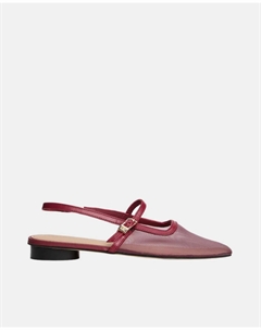 Балетки с логотипом, красный Tommy hilfiger