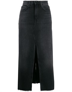 Rag bone jean джинсовая юбка с завышенной талией 27 черный Rag & bone /jean