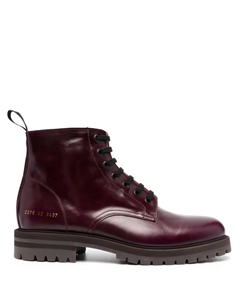 Ботинки на шнуровке, красный Common projects