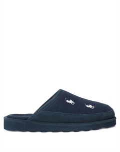 Слиперы с вышивкой, синий Polo ralph lauren