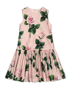 Платье с принтом, розовый Dolce & gabbana kids