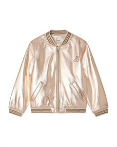 Бомбер с эффектом металлик, золотой Bonpoint