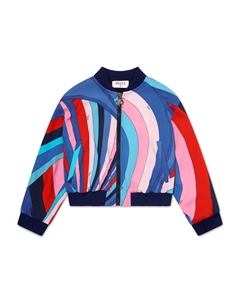 Бомбер на молнии, синий Pucci junior