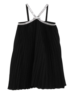 Платье со стразами, черный Versace kids