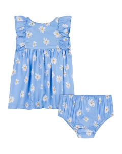 Платье с цветочным принтом, синий Moschino kids