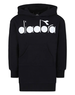 Платье-толстовка с логотипом, черный Diadora junior