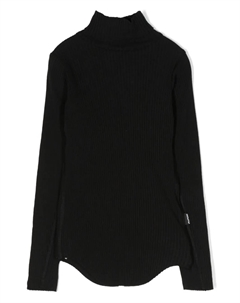 Футболка Romaine в рубчик с высоким воротником, черный Molo