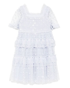 Платье в горох, синий Needle & thread kids