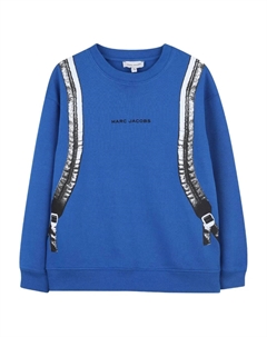 Толстовка с графичным принтом, синий Marc jacobs kids