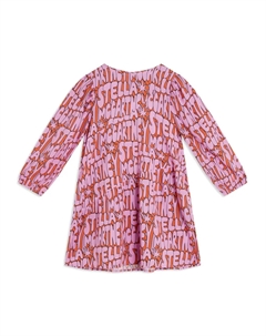 Платье с логотипом, розовый Stella mccartney kids