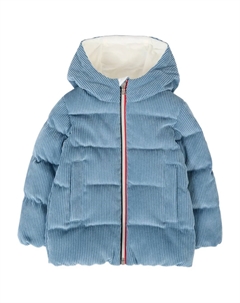 Вельветовая утепленная куртка, синий Moncler enfant