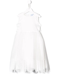 Расклешенное кружевное платье, белый Siola