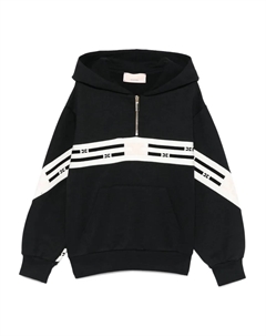 Худи на молнии с полосками, черный Elisabetta franchi la mia bambina