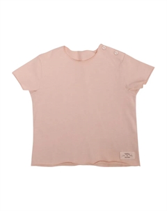 Футболка с пуговицами на плече, розовый Teddy & minou