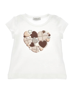 Футболка с принтом, белый Monnalisa