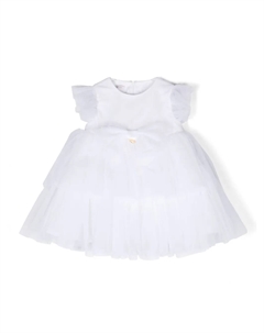 Ярусное платье с тюлем, белый Le bebé enfant