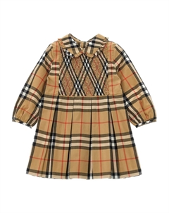 Платье в клетку Vintage Check, нейтральный Burberry kids