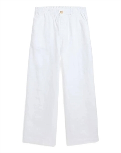 Брюки с застежкой на пуговицах, белый Polo ralph lauren kids