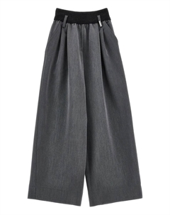 Брюки широкого кроя, серый Monnalisa