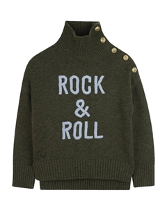 Свитер с высоким воротником, зеленый Zadig & voltaire kids