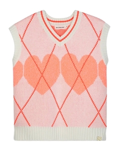 Жилет с узором, нейтральный Billieblush
