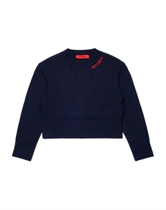 Джемпер с вышитым логотипом, синий Max&co. kids