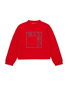 Джемпер с логотипом, красный Max&co. kids
