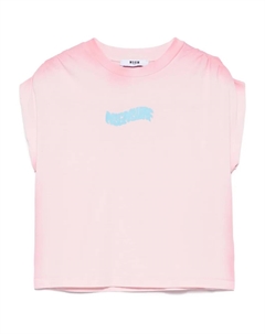 Футболка из джерси, розовый Msgm kids