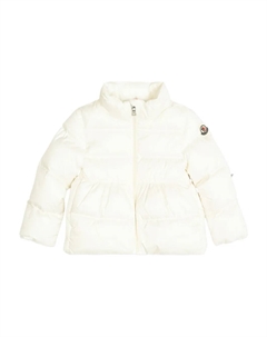 Стеганая куртка с логотипом Joelette, белый Moncler enfant
