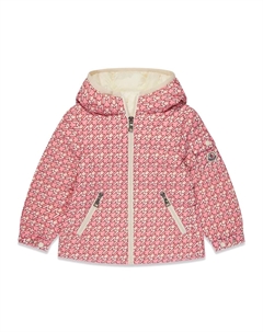 Куртка с капюшоном и логотипом, розовый Moncler enfant