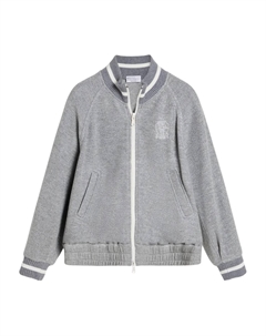 Толстовка из джерси, серый Brunello cucinelli kids