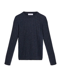 Кашемировый джемпер, синий Brunello cucinelli kids