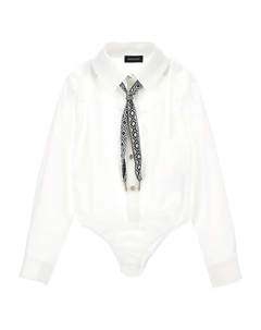Боди на пуговицах, белый Monnalisa