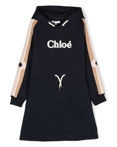 Платье с логотипом, синий Chloé kids