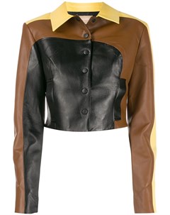 Materiel укороченная куртка в стиле колор блок s черный Materiel
