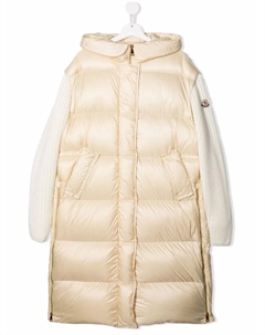 Пуховик с капюшоном, нейтральный Moncler enfant