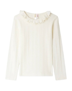 Футболка Bess с оборками, белый Bonpoint