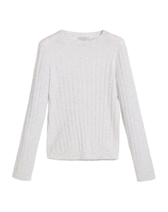 Кашемировый джемпер, белый Brunello cucinelli kids