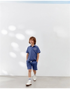 Бермуды детские гладкие рифленые, индиго Kids el corte inglés