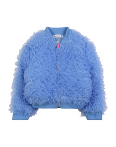 Бомбер с оборками, синий Billieblush