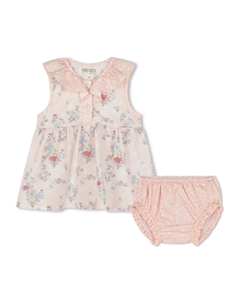 Платье с цветочным принтом, розовый Kenzo kids