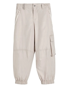 Брюки карго с карманами на молнии, нейтральный Brunello cucinelli kids