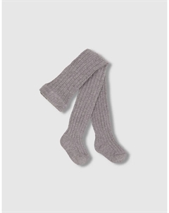 Базовые ребристые детские колготки, светло-серый Gocco
