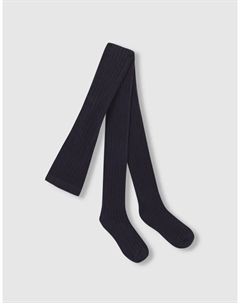 Базовые ребристые детские колготки, темно-синий Gocco