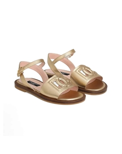 Кожаные сандалии, золотой Dolce & gabbana kids