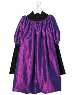 Многослойное платье с эффектом металлик, фиолетовый Andorine