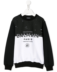 Толстовка Things Have to Change, черный Balmain kids