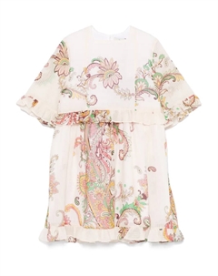 Платье с принтом пейсли, нейтральный Etro kids